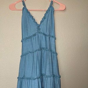 Blue Crossback Dress